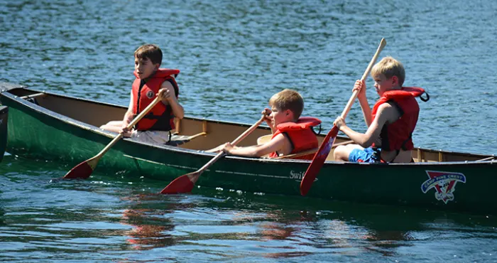 Developing new skills at summer camp