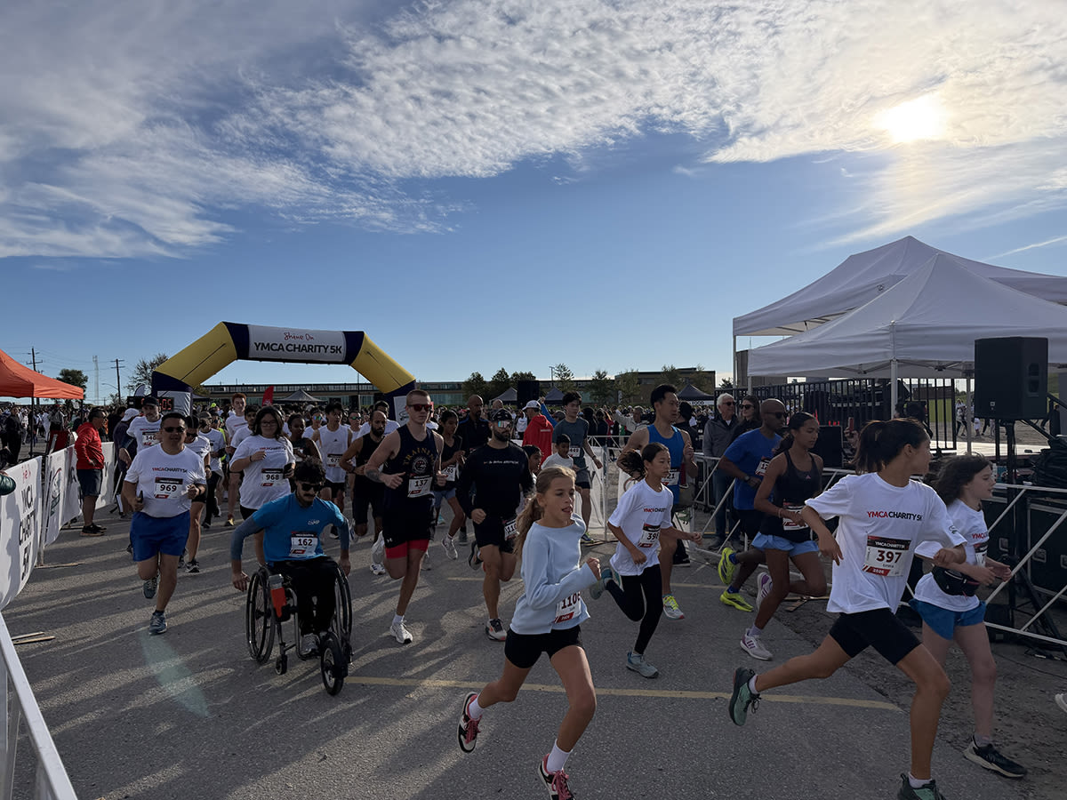 Runners at YMCA Chrity 5K