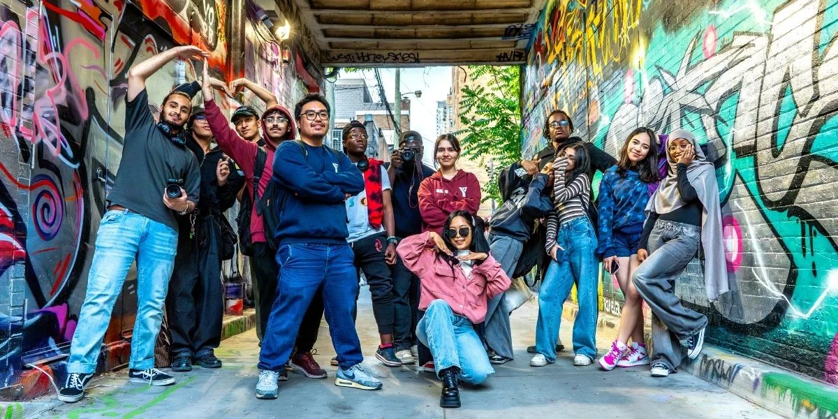 NYLD outdoor visit to Graffiti Alley in Toronto