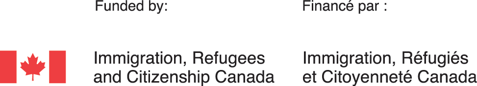 Funded by: Immigration, Refugees and Citizenship Canada / Financé par : Immigration, Réfugiés et Citoyenneté Canada
